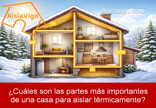 Cuáles son las partes más importantes de una casa para aislar térmicamente