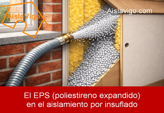 El EPS poliestireno expandido en el aislamiento por insuflado