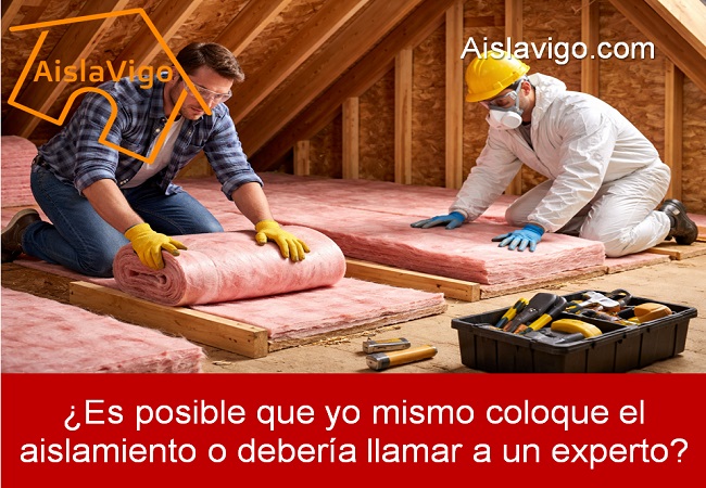 Es posible que yo mismo coloque el aislamiento o debería llamar a un experto