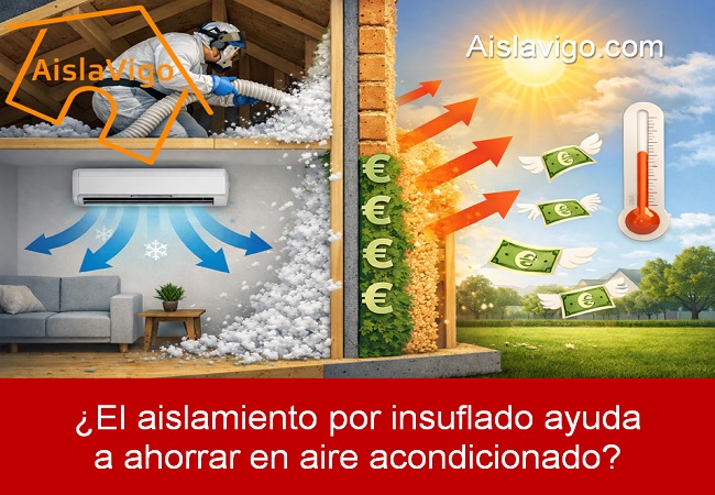 El aislamiento por insuflado ayuda a ahorrar en aire acondicionado