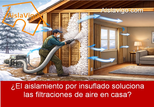 El aislamiento por insuflado soluciona las filtraciones de aire en casa
