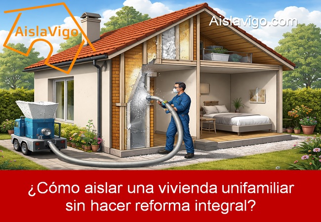 Cómo aislar una vivienda unifamiliar sin hacer reforma integral