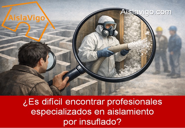 es dificil encontrar profesionales especializados en aislamiento por insuflado