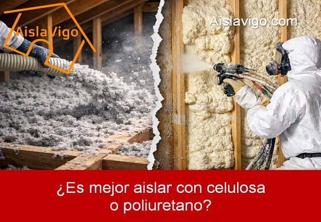 es mejor aislar con celulosa o poliuretano