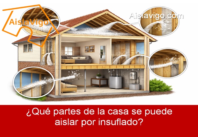 Qué partes de la casa se pueden aislar por insuflado